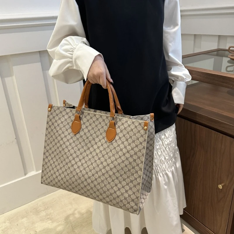 Large Tote Bag for Women, Leather Top Handle Bags, Spacious Inner Space, Fashion Shoulder Purse Perfect for Commuter Handbag view 4