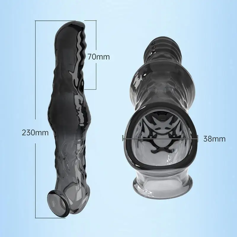 Reusable Penis Extender Warcraft Cock Rings Delay Ejaculation Penis Sex Toys For Men  Sleeve Condoms for Men Delay  Glans Cover