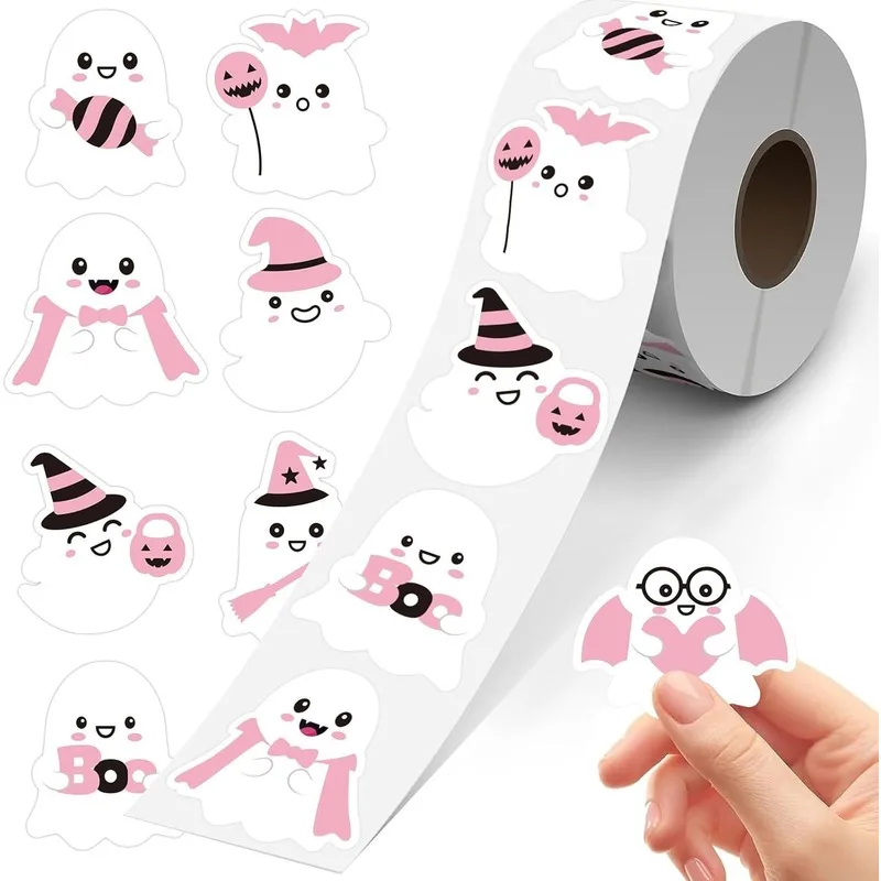 Halloween 500pcs Sticker Pack Mixed Cartoon Designs Stickers For Kids Notebook Decoration Party