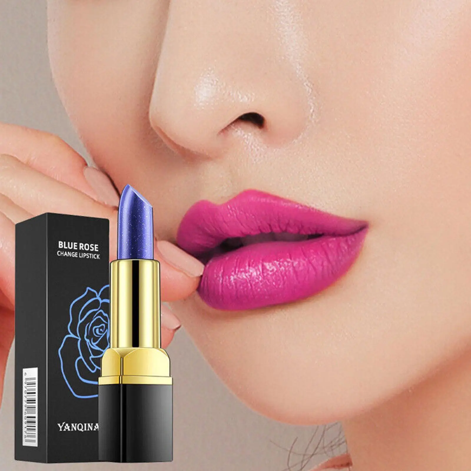 Blauwe Roos Lip Temperatuur Kleur Veranderende Natuurlijke Lange Lippenstift Lip Waterdichte Vlek Gloss Blijvende Vrouw Hydraterende Make-Up I9d6