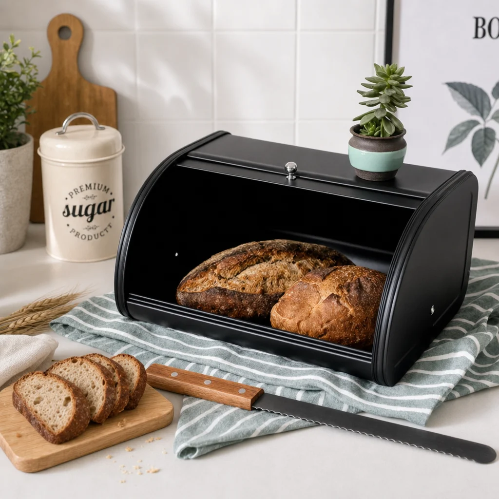 Металлическая хлебница с крышк – обзор и цена Food Storage Metal Box