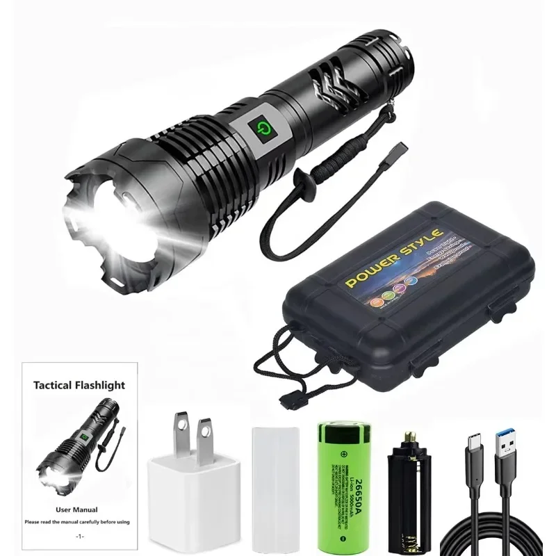 Swire Scalable Tactical Self-Service Camping Sports Outdoor Charging Self-Defense Flashlight USB Flash Flashlight