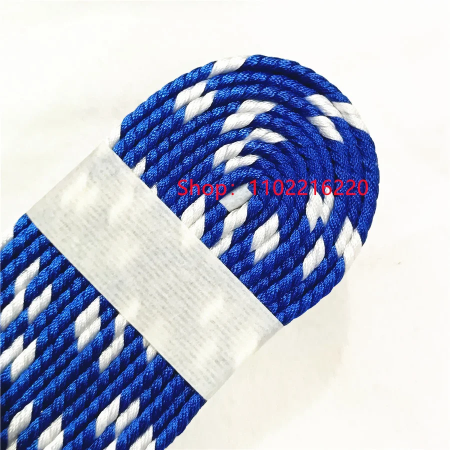 Very Beautiful Blue And White Thick Silk Rope Sageo For Japanese Katana Samurai Knife Sword Wakizashi Tanto Fittings