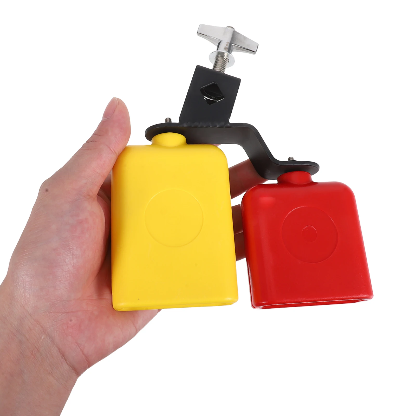 

Percussion Bicolor Sambago Bell Dual Latin Mounted High Low Cowbell Drum Accessories Sounding Horn