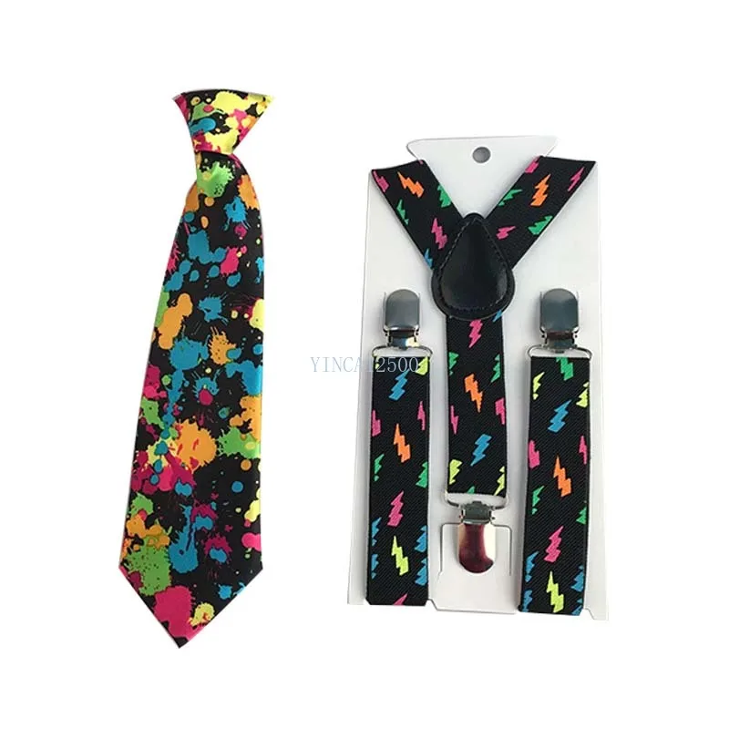 2Pcs Bowtie Suspenders Kid Children Wedding Hot Clothing Accessories Gift school Cute Christmas Prom Classic MJ31