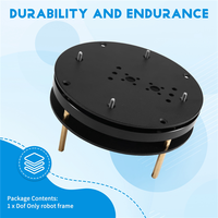 For Robot Arm Base 2 Dof Rotatable Gimbal Frame Track Antenna Drone Platform For Robot DIY Kit Ground Station(NO Servo)
