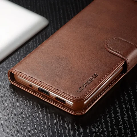 Кожаный чехол-кошелек для Samsung Galaxy S26, S20 FE, S21 Ultra и других моделей — фото товара