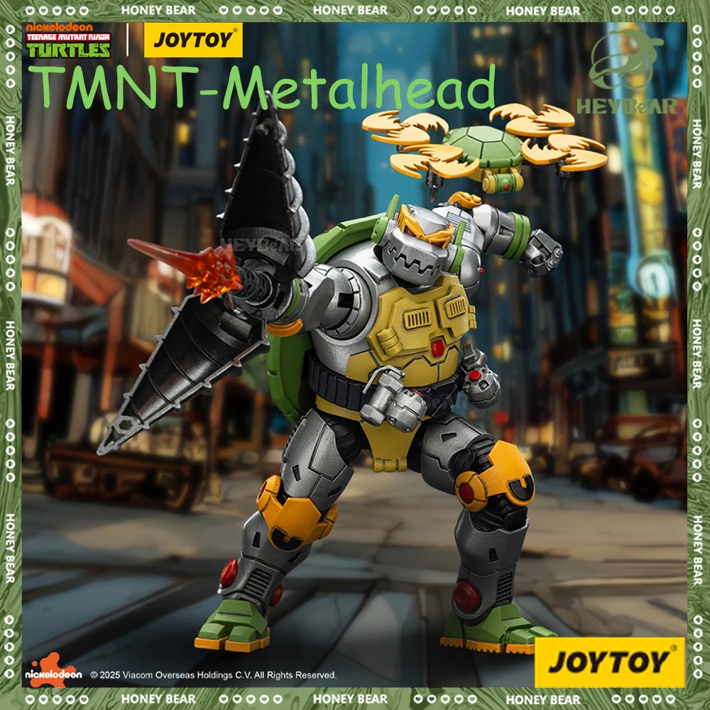 

Joytoy 1/18 Tmnt Metalhead Фигурка Черепашки Ниндзя Черепашки Кожаные Фигурки Metalhead Модель Игрушки Коллекция Подарки