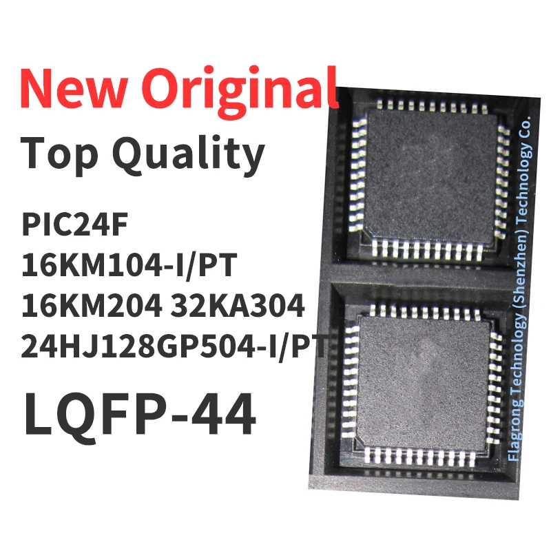 1 Piece PIC24F16KM104 PIC24F16KM204 PIC24F32KA304 PIC24HJ128GP504 -I/PT TQFP-44 QFP Chip IC New Original