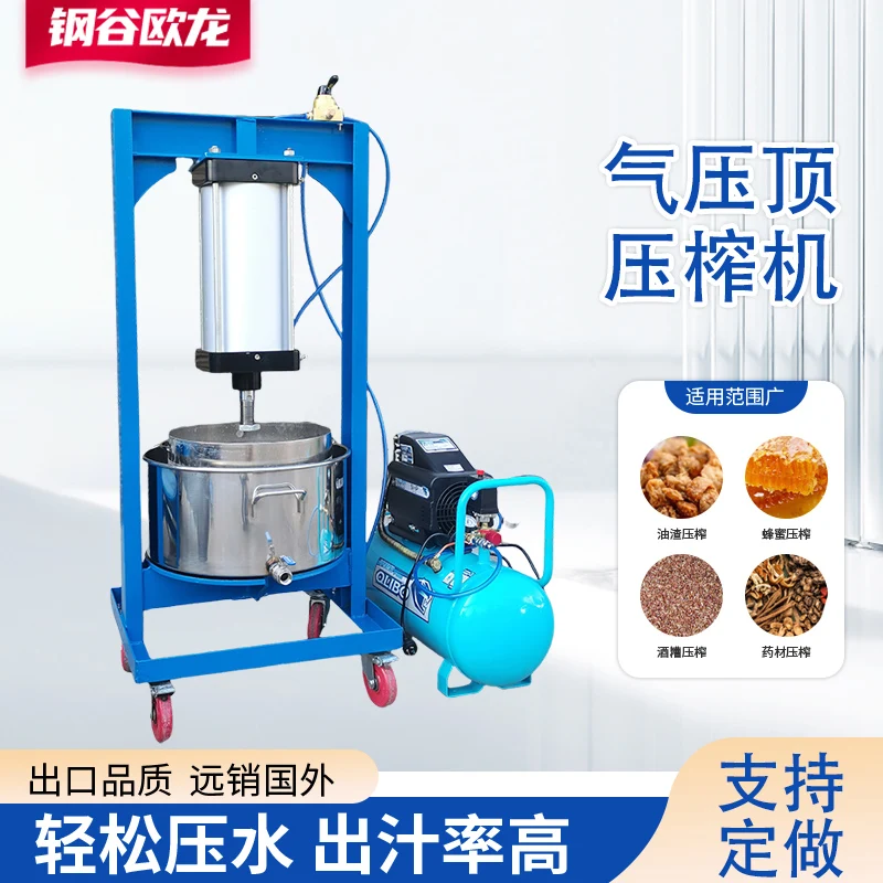 Fully Automatic Press Machine Commercial Large Vegetable Stuffing Squeezer Pneumatic Model Extruder Coconut Paste Wine Juicer