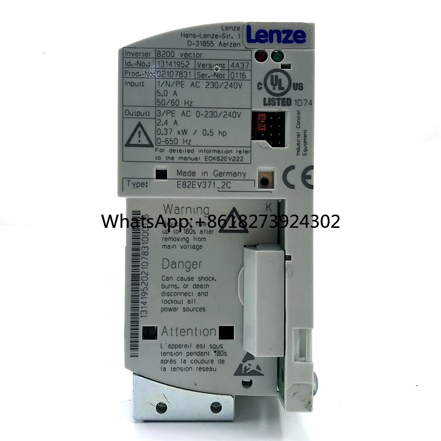 Lenz Servo Aandrijving Omvormer E82ev371 2c Lenze E82ev113 8200 Serie Vector Frequentie Omvormer E82EV371-2C Lenze Omvormer