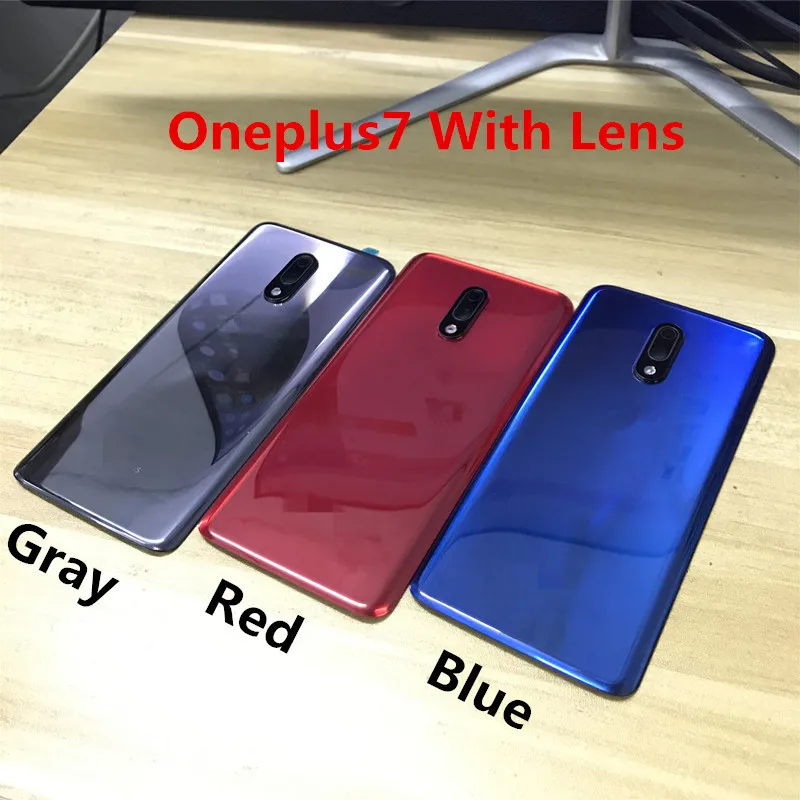 

For Oneplus 7 One Plus 6.41" Glass Battery Back Cover Repair Replace Door Phone Rear Case + Camera Lens