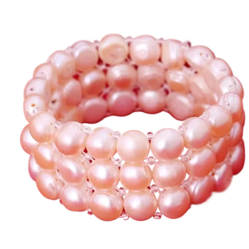 

RARE 3 ROW WHITE PEARL BRACELET