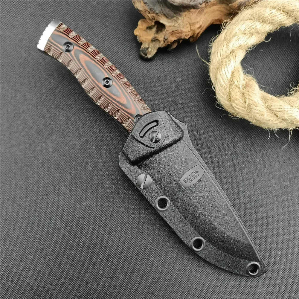 BK 853 Mini Pocket Knife D2 Steel Blade G10 Handles Camping EDC Survival Knife Self Defense Tactical Hunting Knife with Sheath