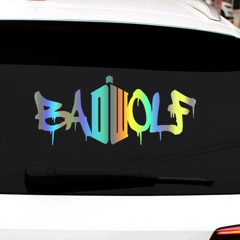 CK22112# Die-Cut Vinyl Decal for Bad Wolf Car Sticker Waterproof Auto Decors on Bumper Window Laptop