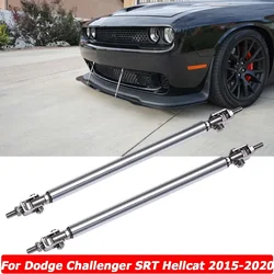 Universal Front Rear Bumper Lip Splitter Strut Rod Tie Support Bar For Dodge Charger Challenger SRT 2006-2024 Car Accessories