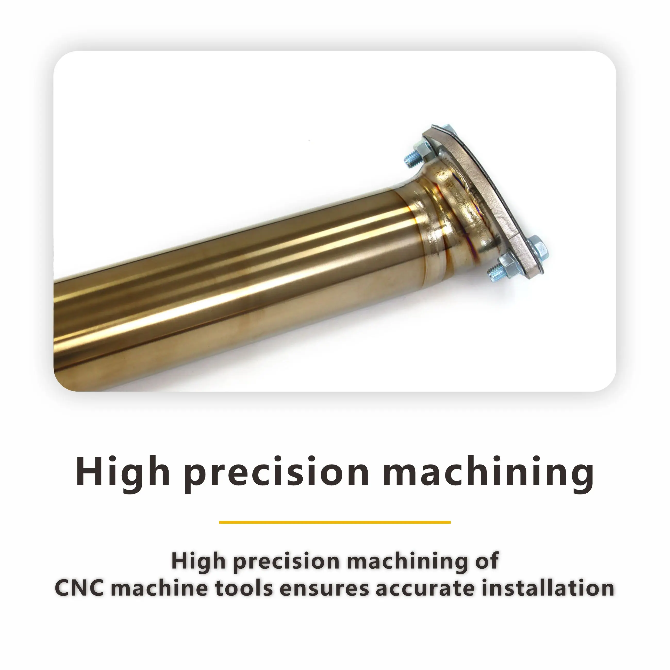 الأنبوب الأوسط Ti لسيارة BMW M3 M4 G8X 3.0T 70 مم عادم تسريع خفيف الوزن وعمر خدمة ممتد