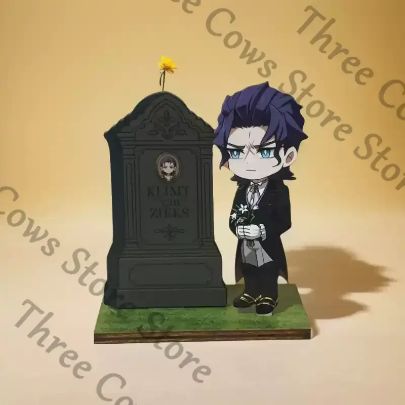 

Original Anime Ace Attorney Barok Van Zieks Cosplay Cartoon 8cm Wooden Standing Sign Model Stand Figure Ornament Mascot Gift