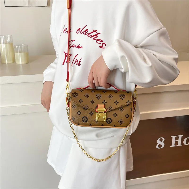 

High Quality Women's Leather Handbag Elegant Crossbody Bag Luxury Shoulder Tote Classic Designer Style