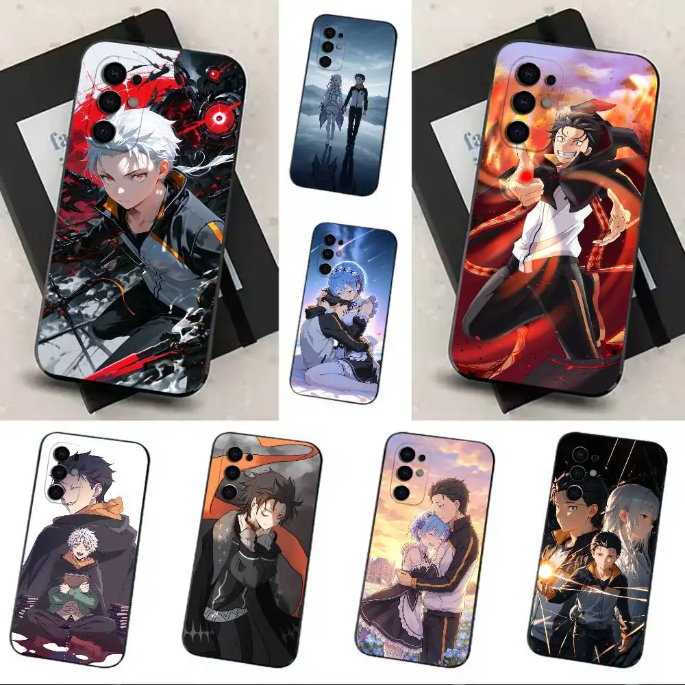 Pop Anime Re Z-Zero N-Natsuki Subaru Phone Case Soft Black For Samsung S24,S21,S22,S20,S23,S30,Ultra,S20,Plus