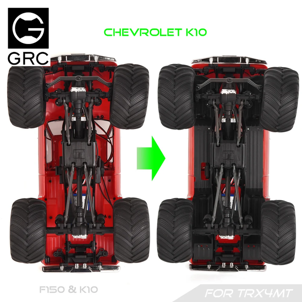 GRC TRX4MT Inner Fenders 3D Printed for TRX4-MT F-150 F150 Chevrolet K10 Bigfoot Option Parts Upgrade #G186QP