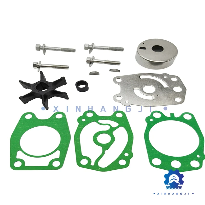 Water Pump Impeller Repair Kit 6F5-W0078 For Yamaha 2 Stroke 40HP C40 Outboard part 679 6F5-W0078-A0 6F5-44352-A0