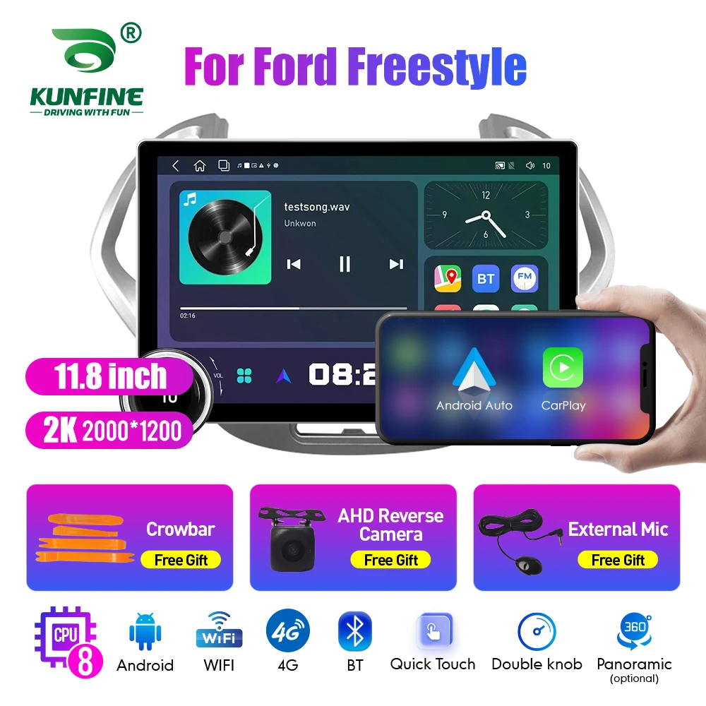 

11.8 Inch 2K Double Knobs 2 Din Car Radio For Honda Freestyle Car Radio DVD Multimedia Video Player Android Auto Carplay