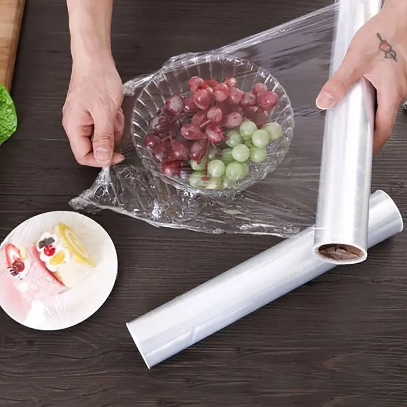 1PC PE Household Disposable Food Cling Film Food Plastic Wrap For Kitchen Refrigerator Vegetable Fruits Food Cling Wrap 30cm*20m