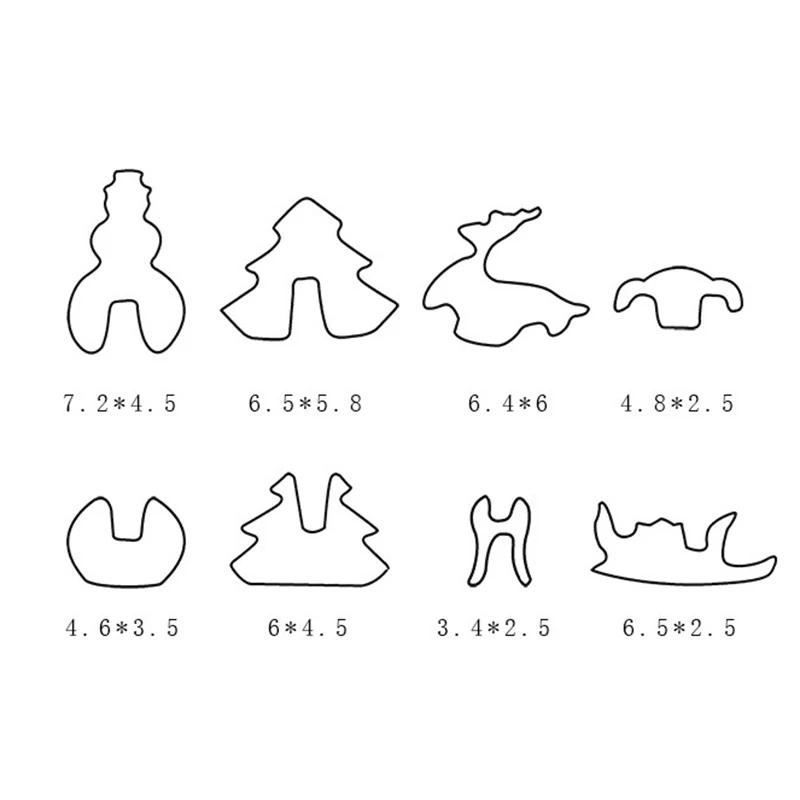 

AB09-18Pcs 3D Gingerbread House Stainless Steel Christmas Scenario Cookie Cutters Set Biscuit Mold Fondant Cutter Baking Tool