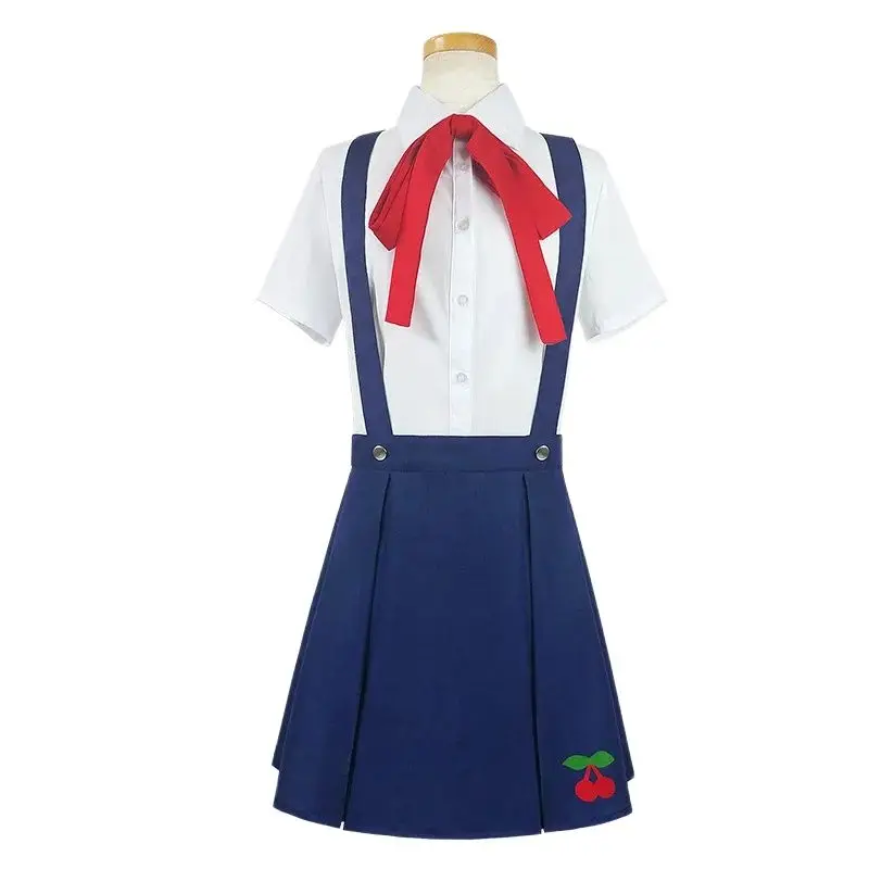 Unisex Anime Cos Hachikuji Mayoi Cosplay Costume Uniform Custom Size