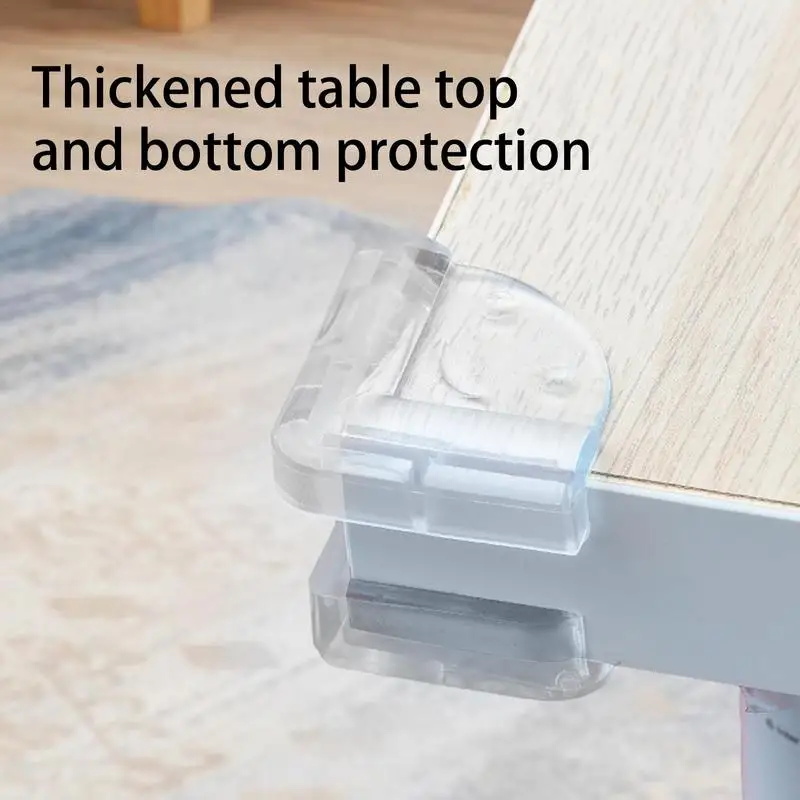 2 Pcs Table Corner Protector Baby Safety Edge Protection Kids Anticollision Guards Soft Transparent Protector For Kids Proofing
