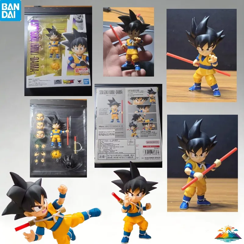 

В НАЛИЧИИ: Коллекционная мини-фигурка Bandai SHF Dragon Ball Daima Son Goku, аниме-фигурка, модель, игрушка, подарок