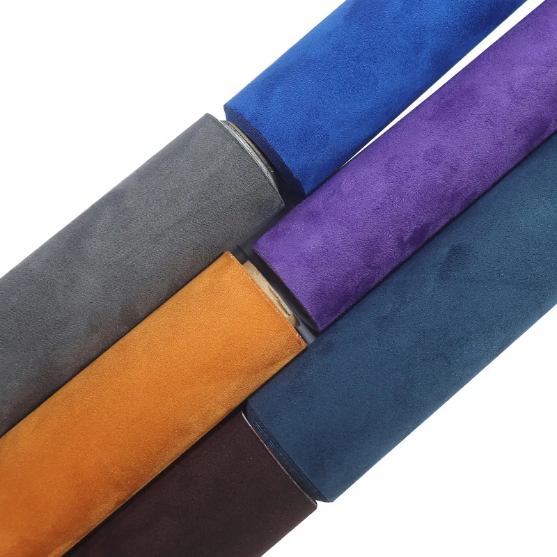 1m/2m/3m/5m*50cm Selbstklebender Wildleder-Veloursstoff in verschiedenen Farben, Klebelederstoffe für DIY-Autohimmel und Innenraummodifikationen – Detail 3