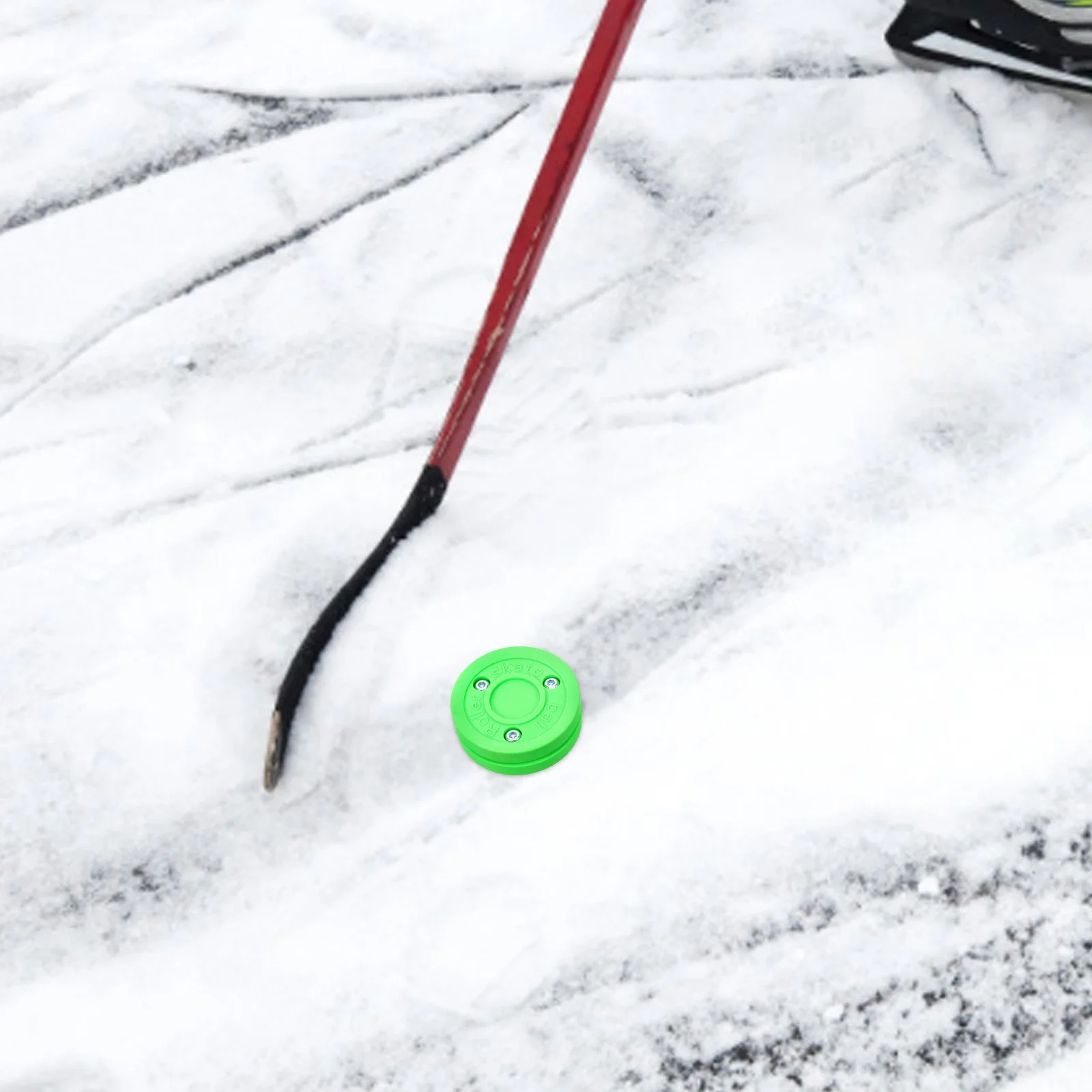 

Training Hockey Puck ABS Durable Roller Skating Ball Stable Rolling for Field Hockey Indoor Outdoor Sports Practice Equipment