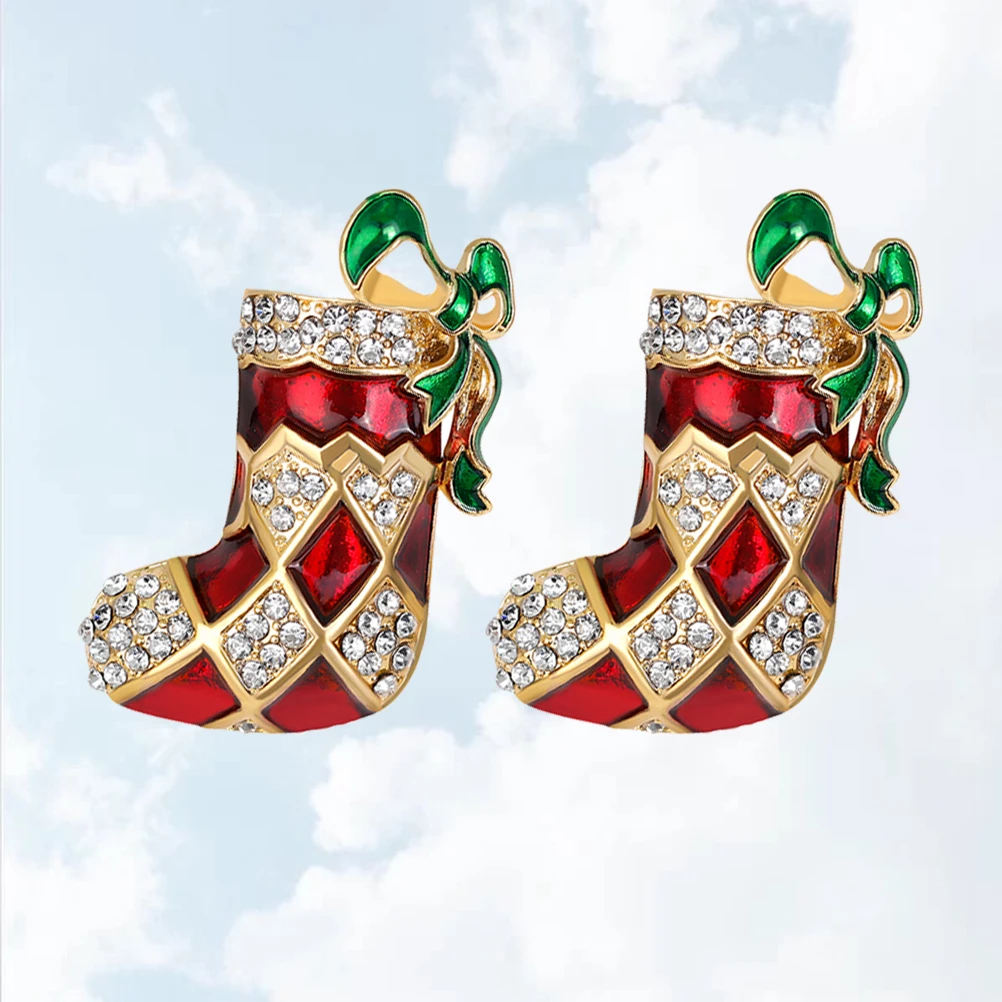 

2pcs Decorative Breastpin for Women Gifts Durable Alloy Decorative Brooch Christmas Breastpin Beautiful Brooch Long Lasting