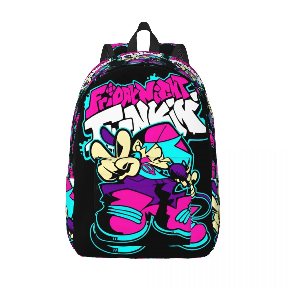 Sexta-feira à noite Funkin Escola Bolsas para Adolescentes Estudante, Jogo Gamer Daypack, Elementary High College Gift