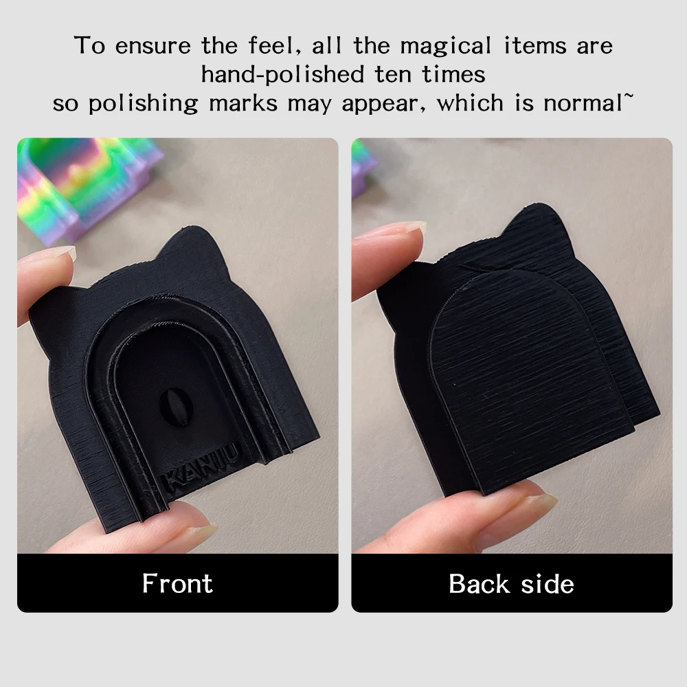 Kaniu PETG Cat Eye hulpgereedschap, professionele draagbare Nail Art Kit, glazen spiegel Cat Eye effect DIY nagelsalon gespecialiseerd