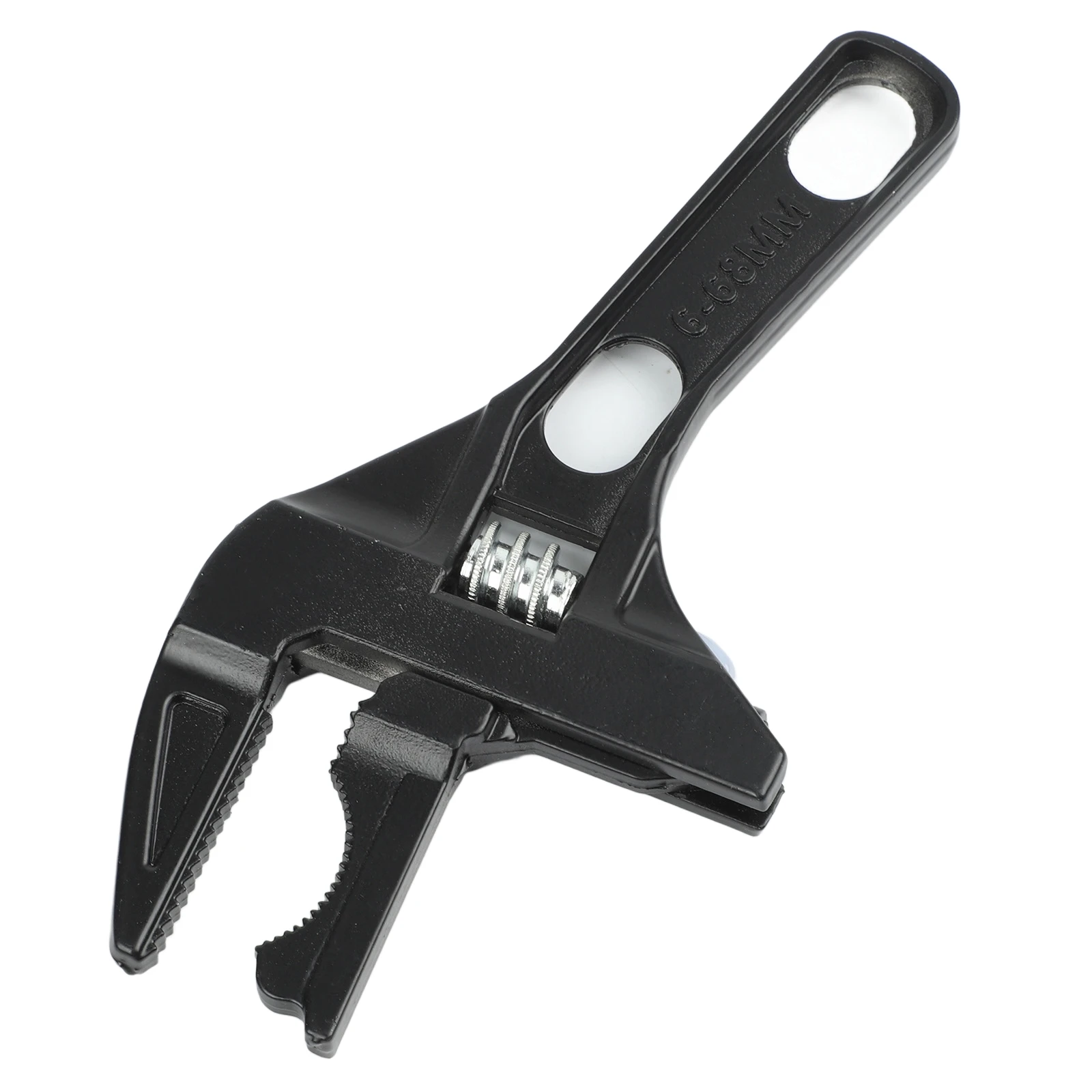 Aluminum Alloy Hand Tool Adjustable Wrench with 6-68mm Wide Opening Range for Plumbing and Washbasin Fastener Repairs