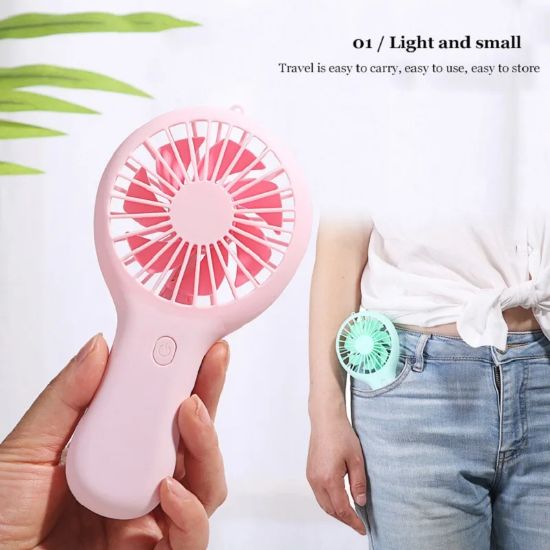 Mini Pocket And Handheld Fan USB Rechargeable Portable And Ultra-quiet Fan For Student Office Travel Small Air Cooling Fans