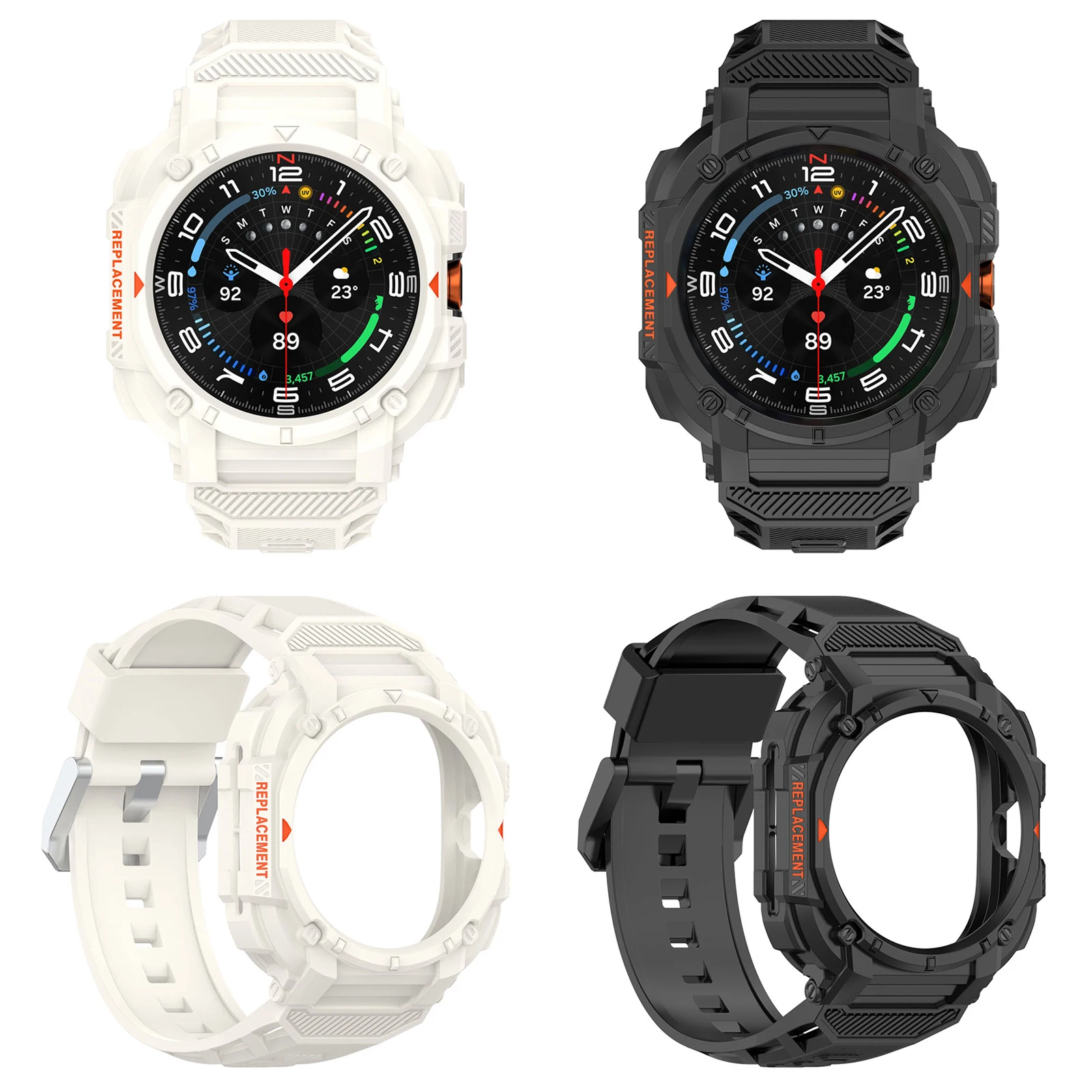 TPU Case Precise Fit and Adjustable Bumper Cover Full Protection for Samsung Galaxy Watch Ultra2 47MM