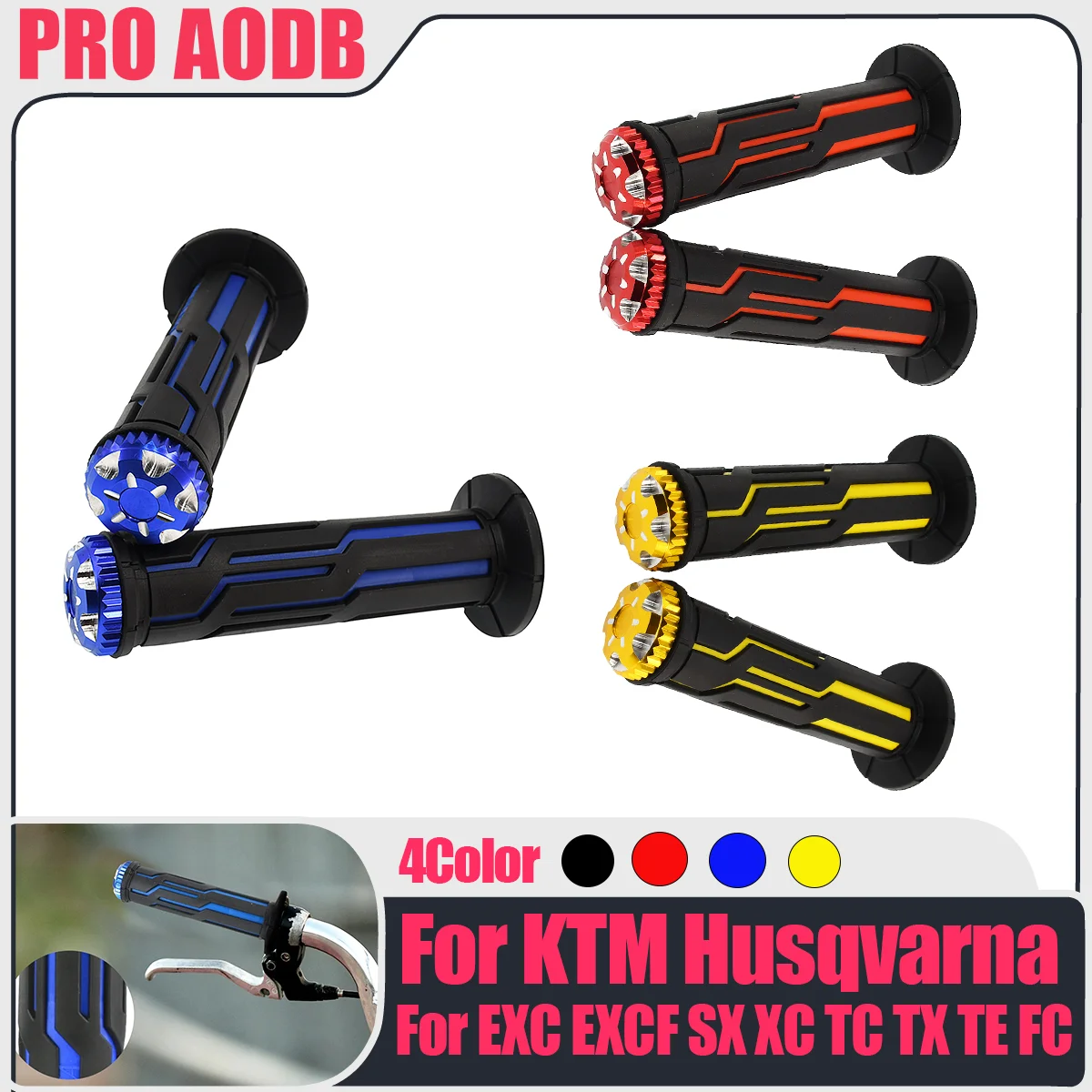 

1 Pair 22mm24mm Handles Mashroom Grips Quick Draw Handlebars Motocross Universal For CRF EXC For Yamaha KTM Kasawaki Suzuki etc