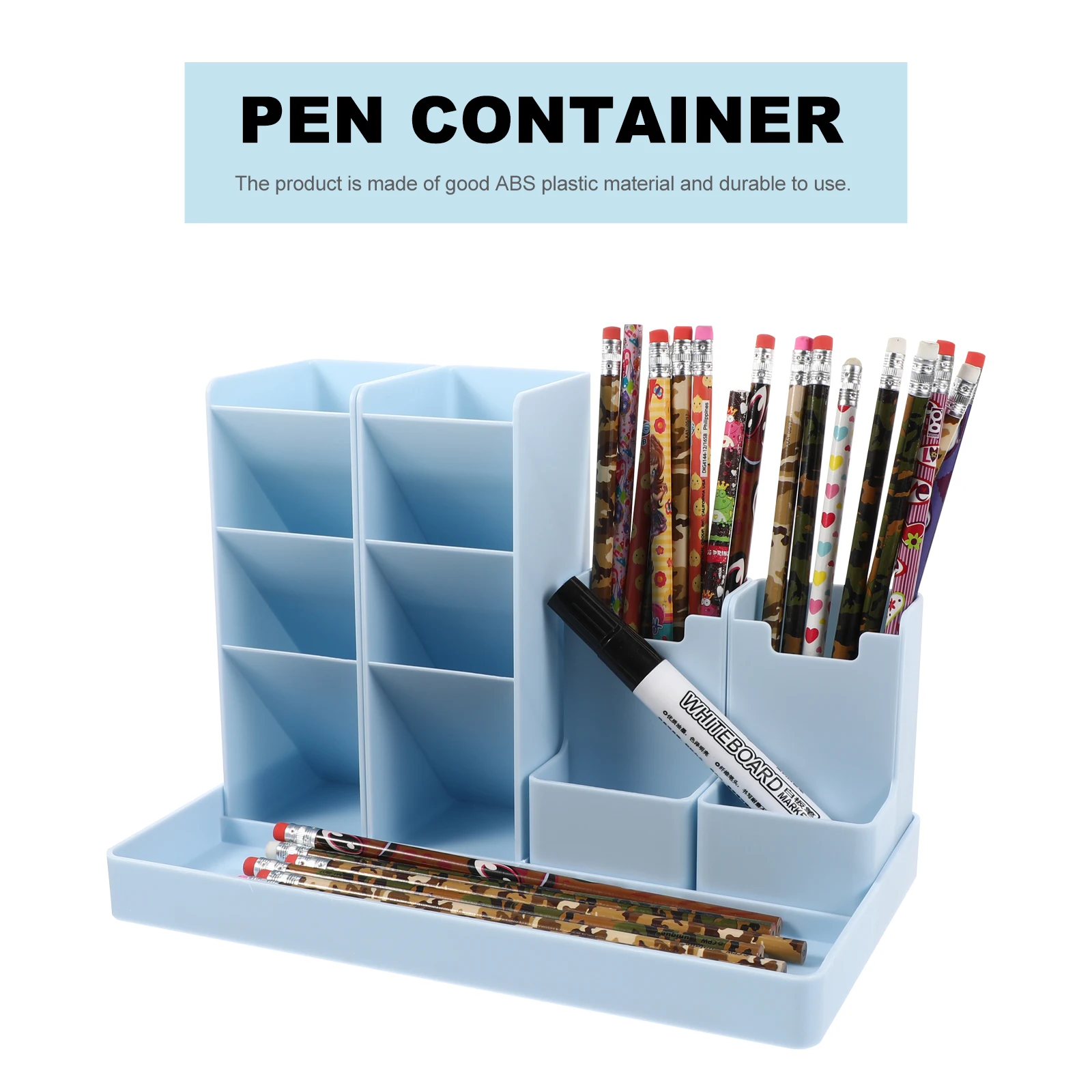 

Pen Holder ABS Plastic Storage Desk Accessories Vertical ganizer Pencil Case Decor Pen Container