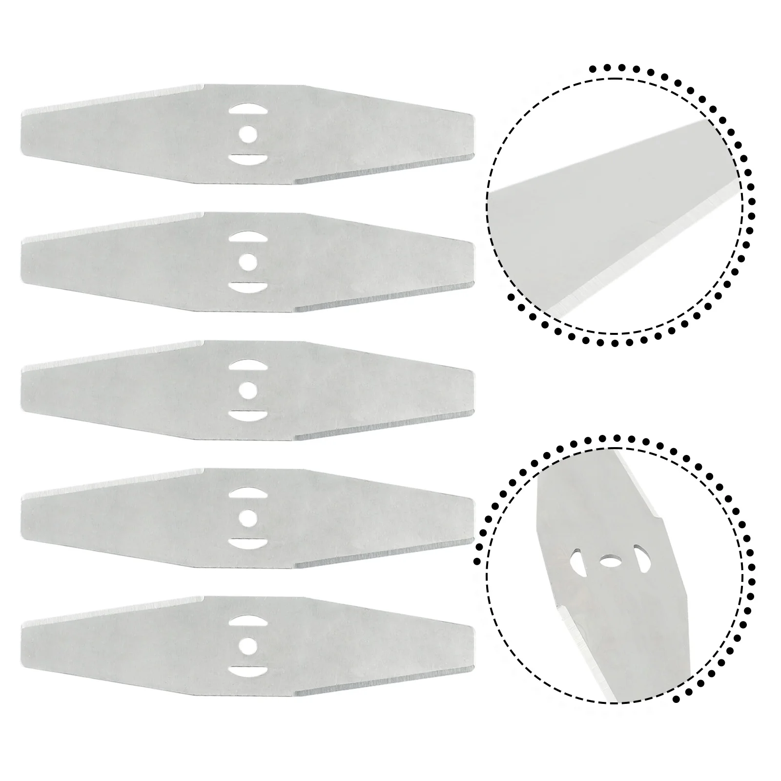 

Metal Grass String Trimmer Head Replacement Saw Blades Lawn Mower Fittings 5pcs For Lawn Mowers Grass Trimmers