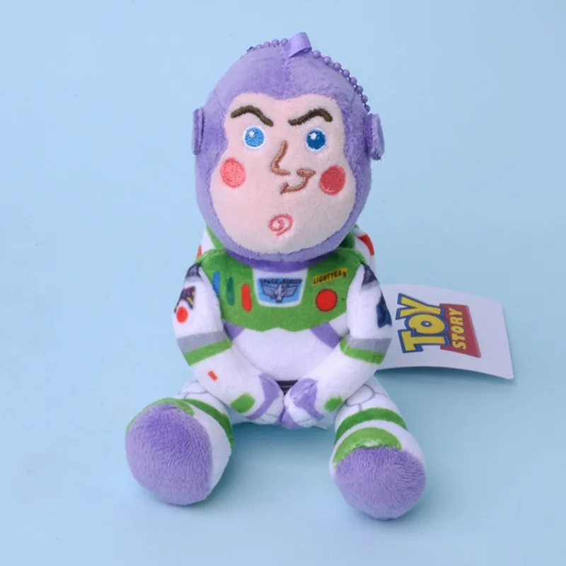 12CM Disney Buzz Lightyear Bag Plush Toy Anime Stuffed Dolls Toy Story Woody Kawaii Stuffed Backpack Deco Gifts for Childrens