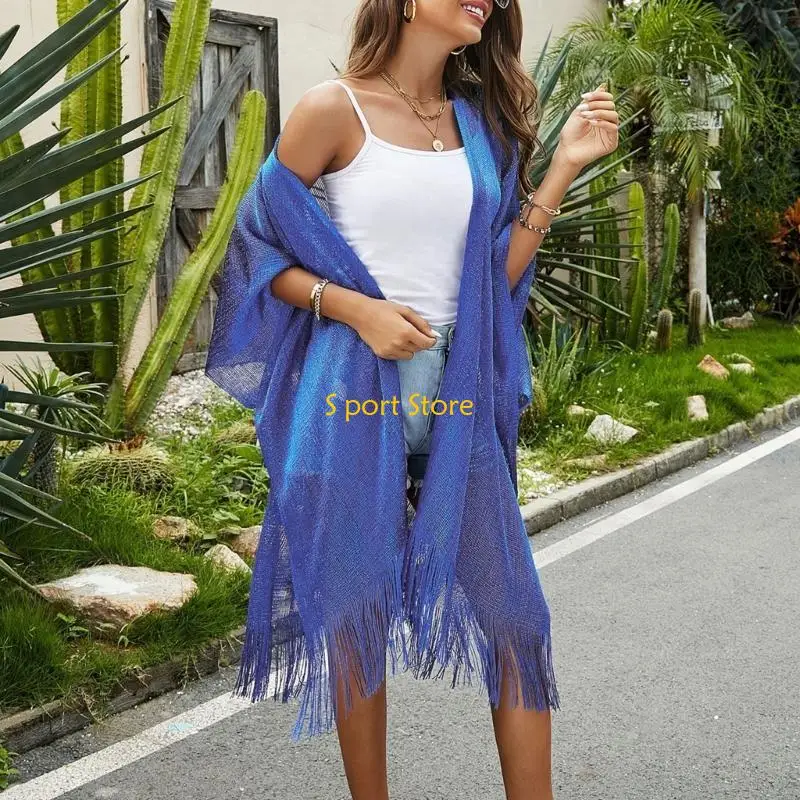 U2JB レディース着物カーディガン夏水着カバーアップビーチカバーアップ休暇用