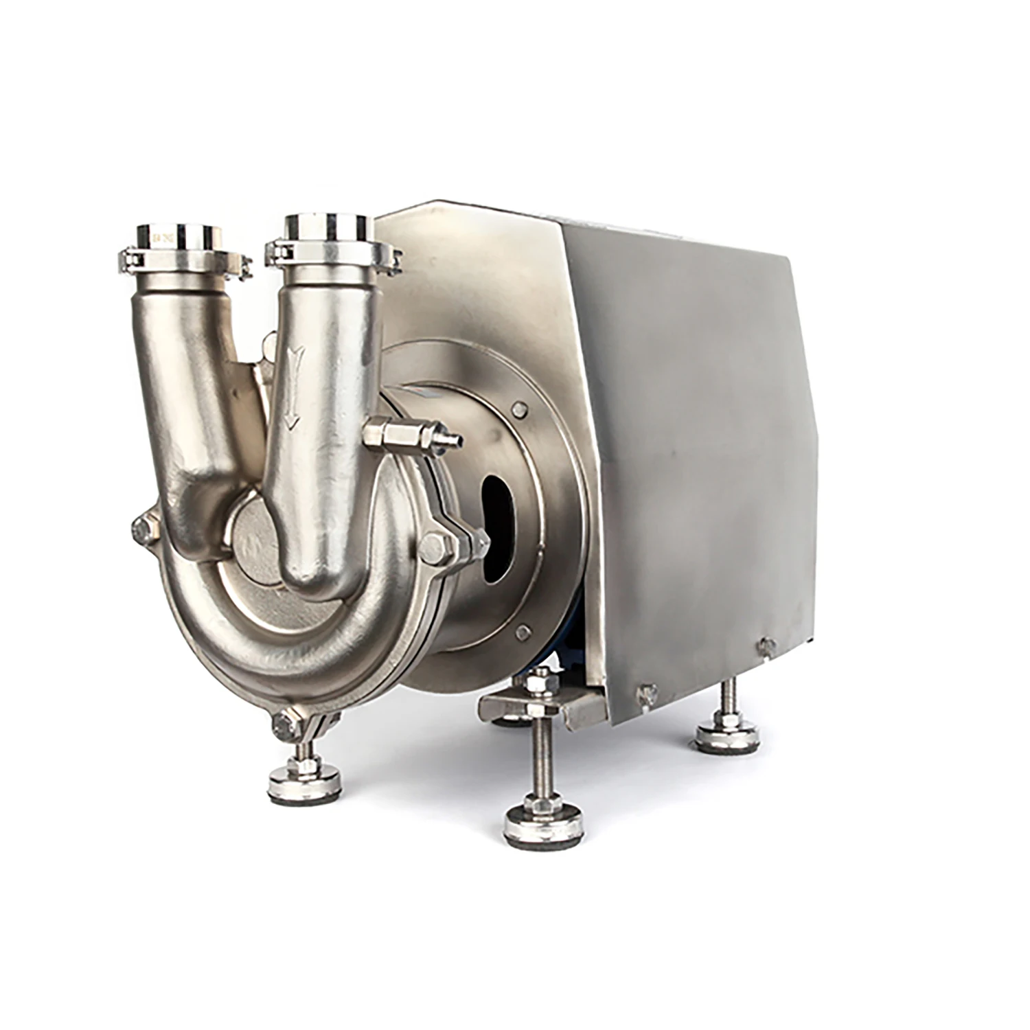 

China Supplier 5.5kw 7.5HP Food Grade SS316L Open Impeller Self-Priming Pump with Explosion-Proof and Tri Clamp High Quality