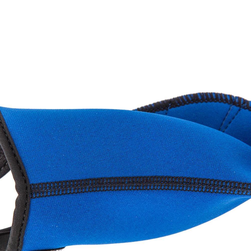 

Webbed Gloves for Swimming 1 Pair Blue Hand Training Water Proof Diving Fitness Soft Breathable Nylon Sponge Hook Loop Wrist
