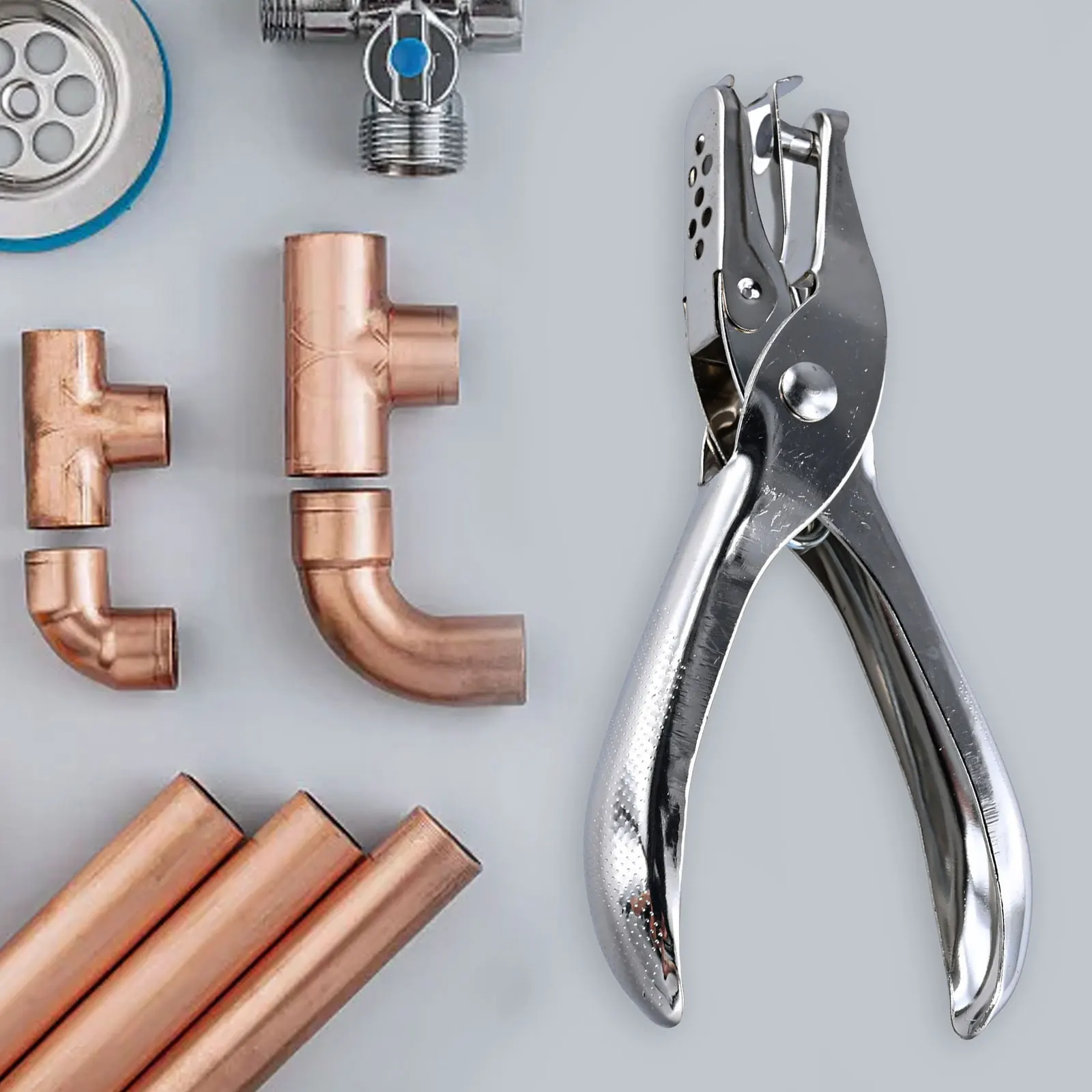 Hand Paper Punch Single Hole Puncher Package Paper Sheets ID Card Light Brightness Manual Measurement Deviation