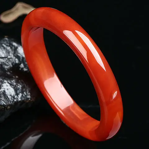 Natural Red Jade Bangle Women Fine Jewelry Accessorie Genuine Blue Chalcedony Agate Bangles Myanmar Jadeite Bracelet Ladies Gift