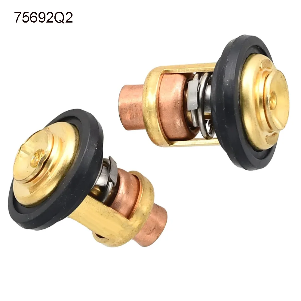 2x Thermostat Kit For Mercury 135-150HP 143F Degree Correct Connector Direct Installation For Marine High Grade